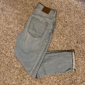 Madewell Vintage fit light wash jeans. Worn once.